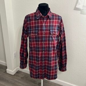 Carhartt Plaid Flannel Button-Up Shirt | Size XL